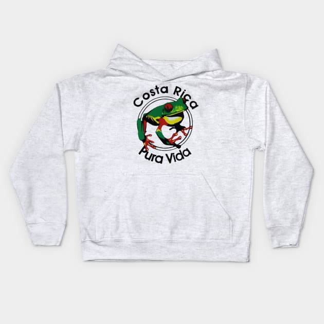 Costa Rica Pura Vida Kids Hoodie by nikovega21